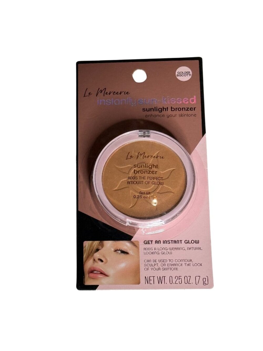 Le Mercerie Golden Biscotti Bronzer Sunlight Glow New